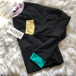 NWT Wildfox Beach House Crop Sweatshirt Large